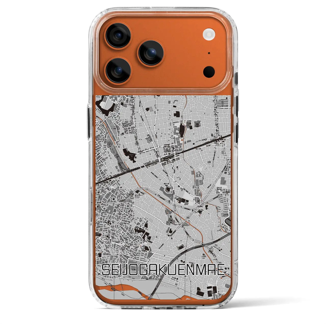 【成城学園前（東京都）】地図柄iPhoneケース（MagSafeタイプ）