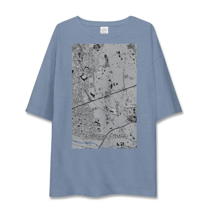 【成城学園前（東京都）】地図柄ビッグシルエットTシャツ
