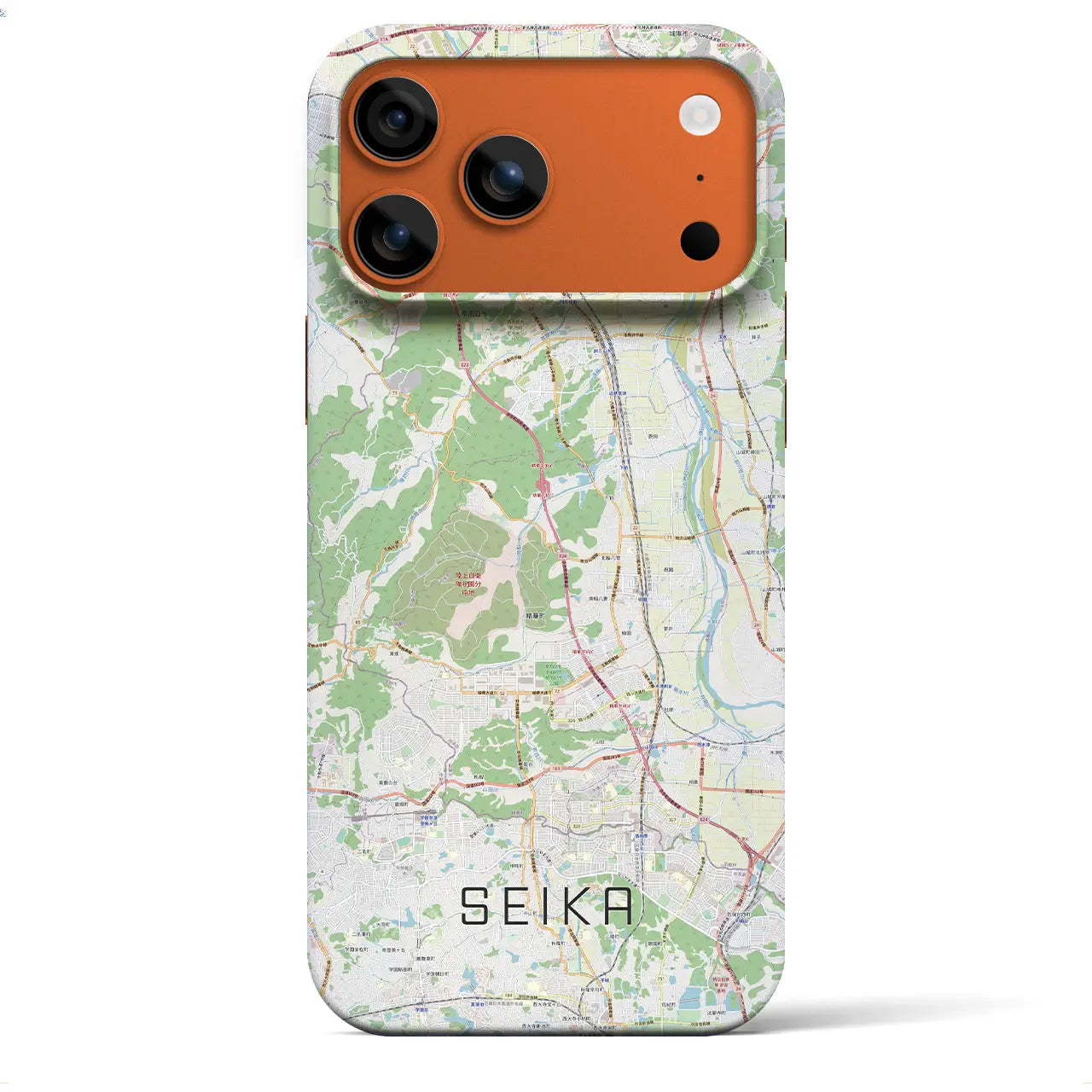 【精華（京都府）】地図柄iPhoneケース（バックカバータイプ）