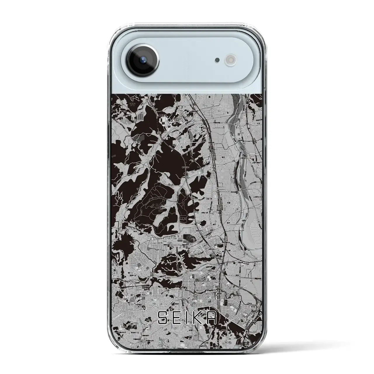 【精華（京都府）】地図柄iPhoneケース（クリアタイプ）