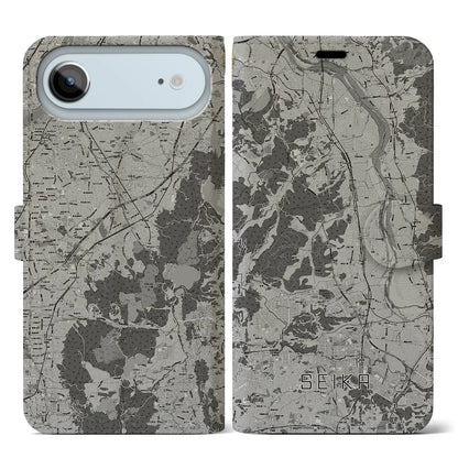 【精華（京都府）】地図柄iPhoneケース（手帳タイプ）