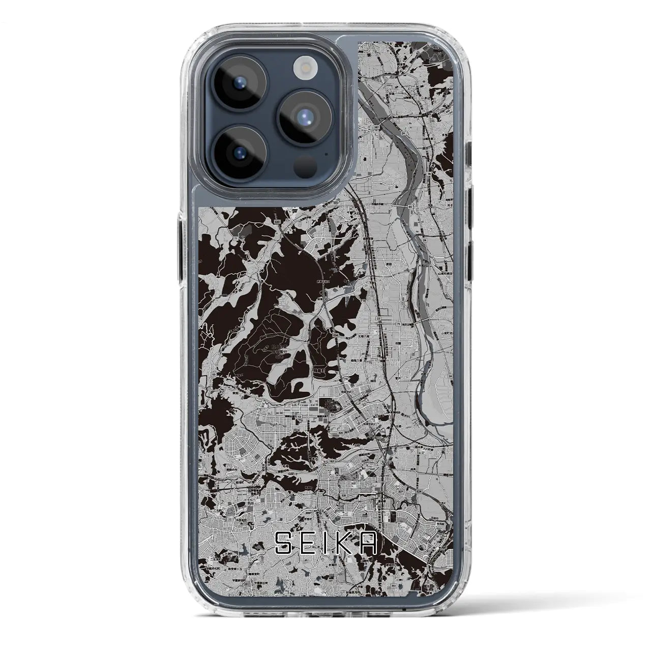 【精華（京都府）】地図柄iPhoneケース（MagSafeタイプ）