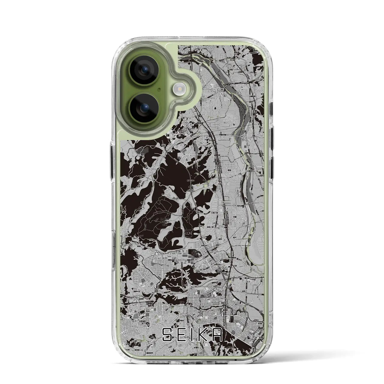 【精華（京都府）】地図柄iPhoneケース（MagSafeタイプ）