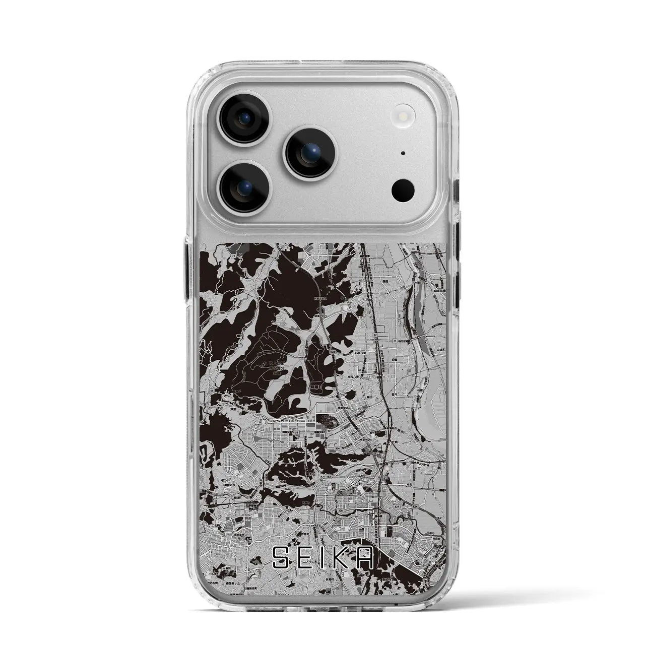 【精華（京都府）】地図柄iPhoneケース（MagSafeタイプ）