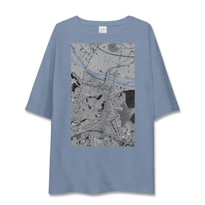 【聖蹟桜ヶ丘（東京都）】地図柄ビッグシルエットTシャツ