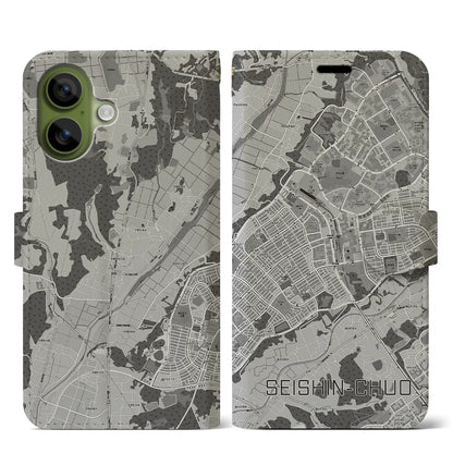 【西神中央（兵庫県）】地図柄iPhoneケース（手帳タイプ）