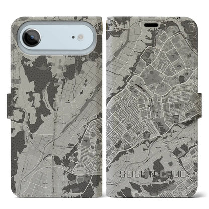 【西神中央（兵庫県）】地図柄iPhoneケース（手帳タイプ）