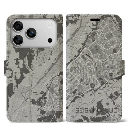 【西神中央（兵庫県）】地図柄iPhoneケース（手帳タイプ）