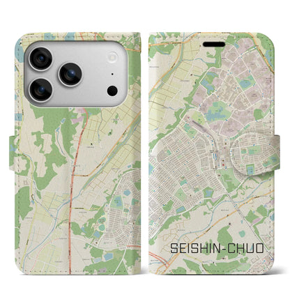 【西神中央（兵庫県）】地図柄iPhoneケース（手帳タイプ）