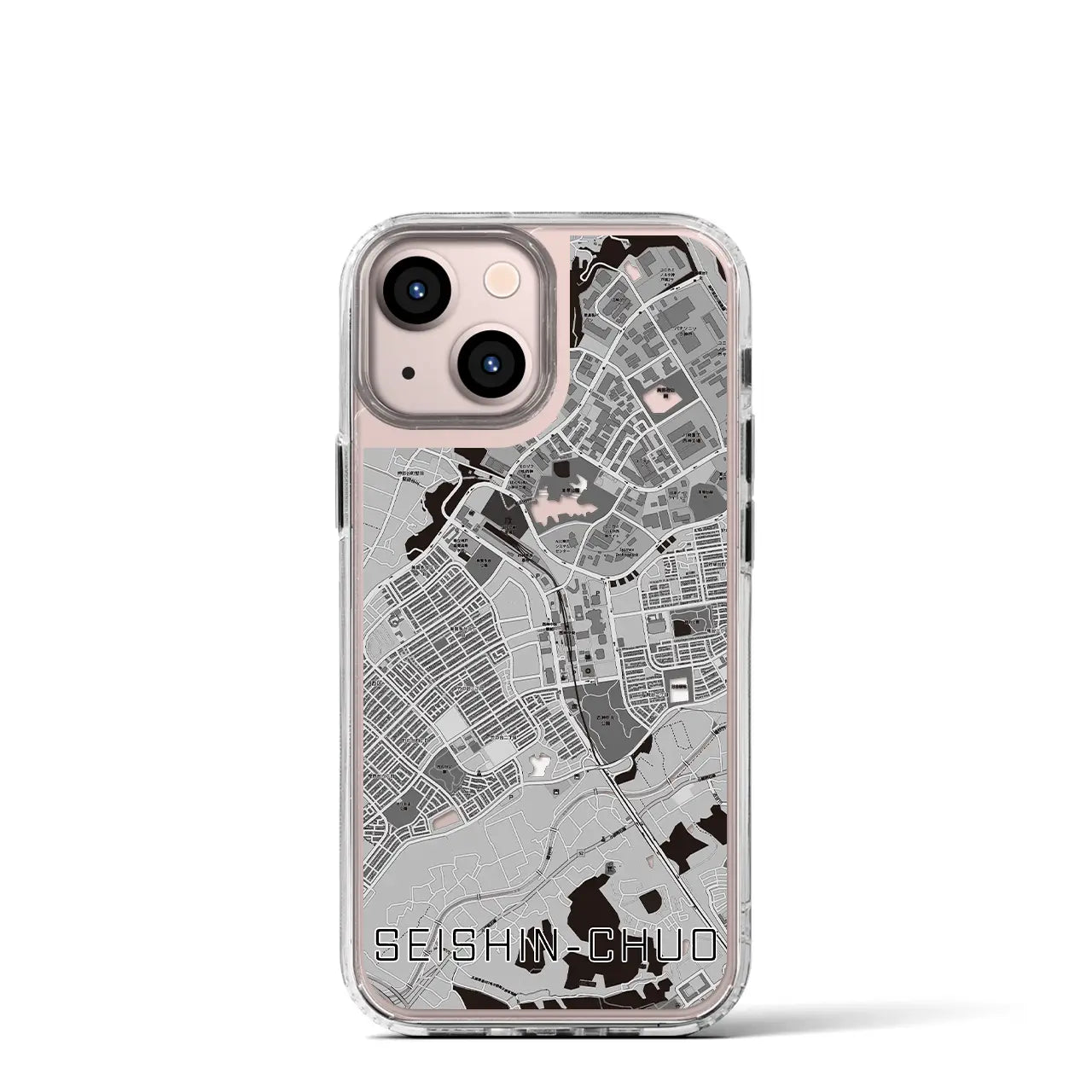 【西神中央（兵庫県）】地図柄iPhoneケース（MagSafeタイプ）