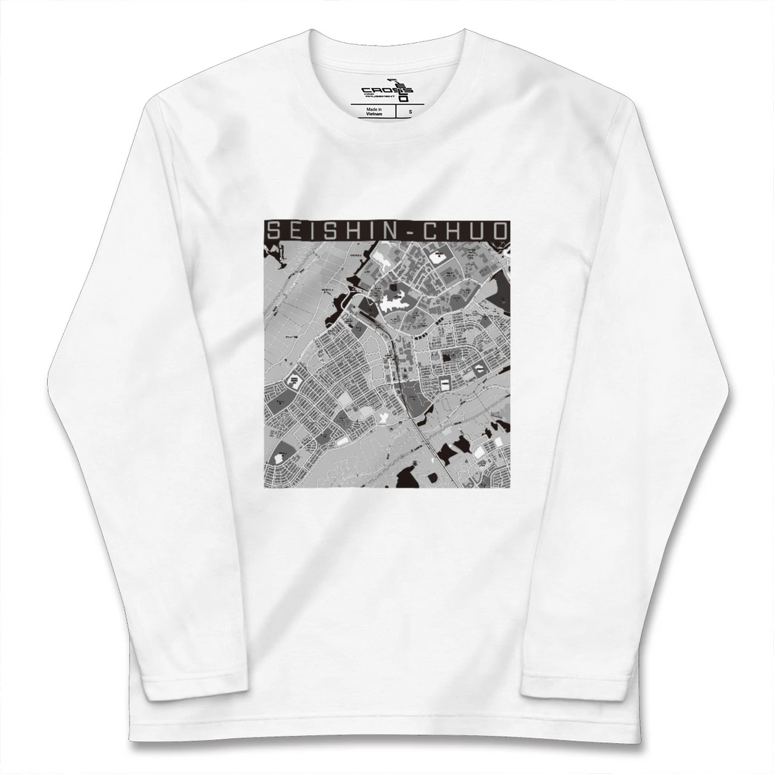 【西神中央(兵庫県)】地図柄ロングスリーブTシャツ