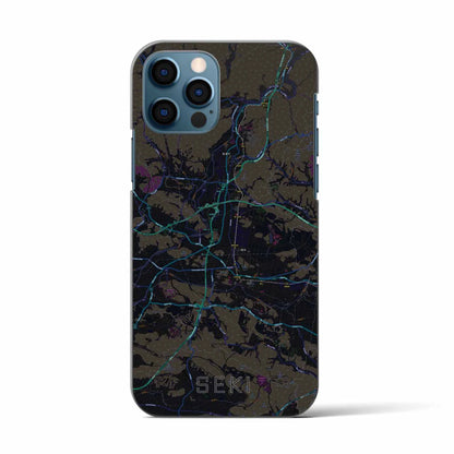 【関（岐阜県）】地図柄iPhoneケース（バックカバータイプ）