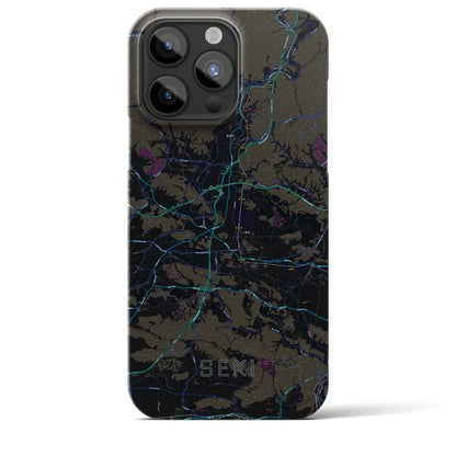 【関（岐阜県）】地図柄iPhoneケース（バックカバータイプ）