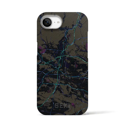 【関（岐阜県）】地図柄iPhoneケース（バックカバータイプ）