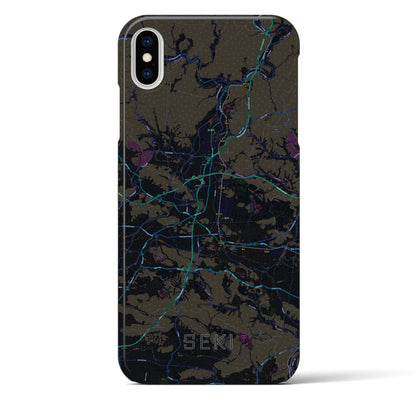 【関（岐阜県）】地図柄iPhoneケース（バックカバータイプ）