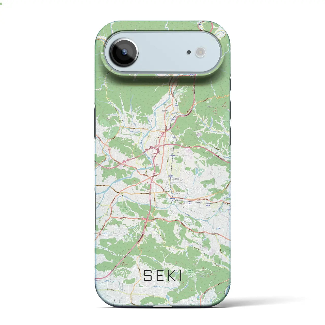 【関（岐阜県）】地図柄iPhoneケース（バックカバータイプ）