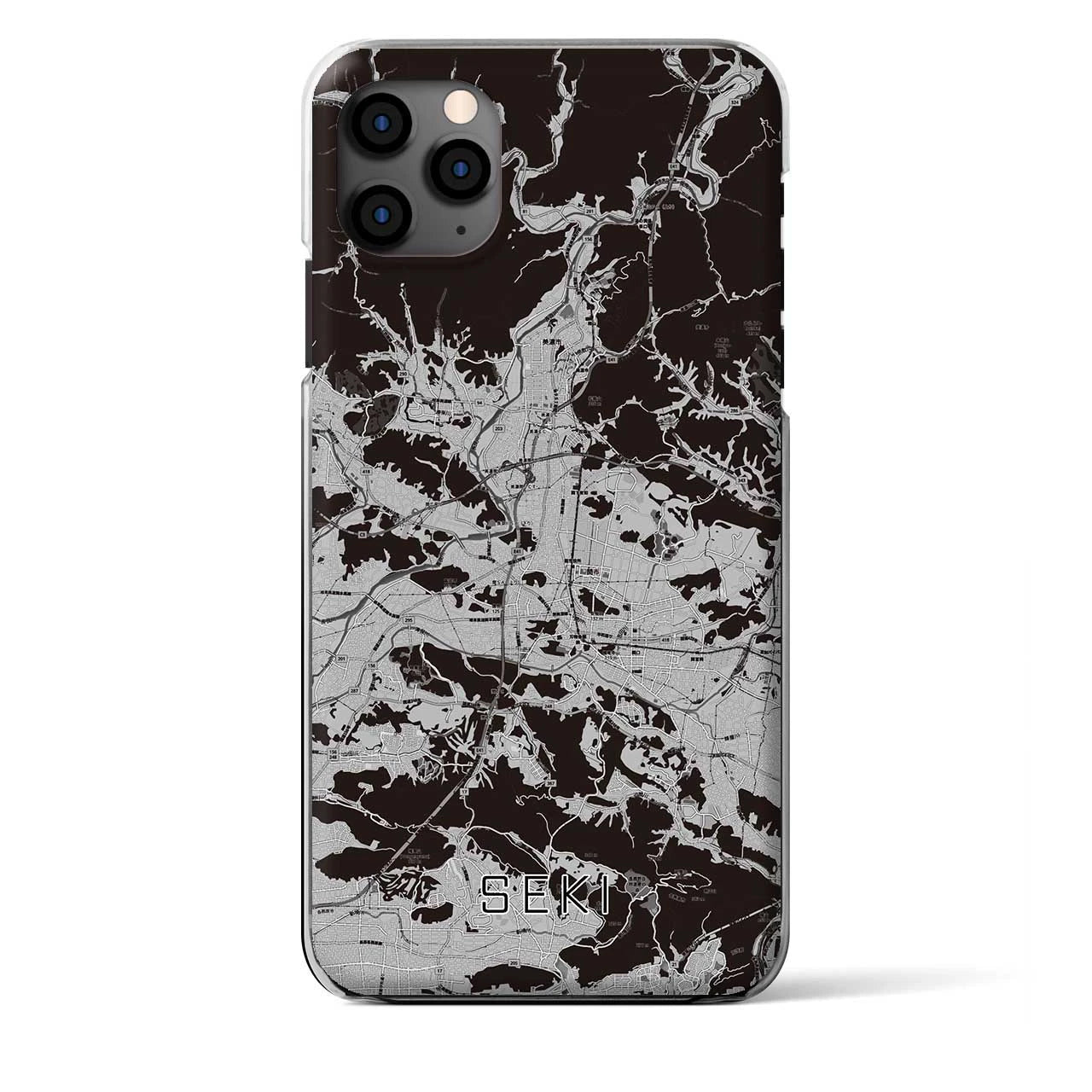 【関（岐阜県）】地図柄iPhoneケース（クリアタイプ）
