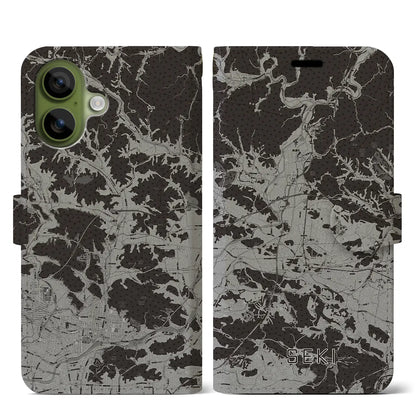 【関（岐阜県）】地図柄iPhoneケース（手帳タイプ）