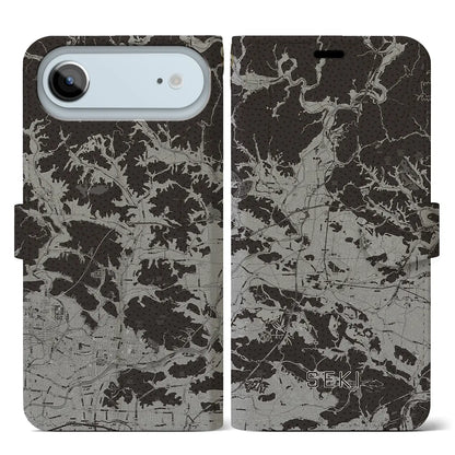 【関（岐阜県）】地図柄iPhoneケース（手帳タイプ）