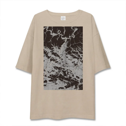 【関（岐阜県）】地図柄ビッグシルエットTシャツ