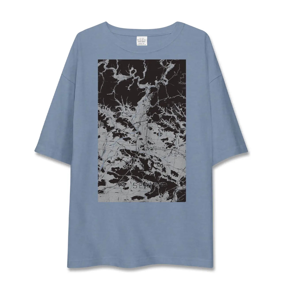 【関(岐阜県)】地図柄ビッグシルエットTシャツ