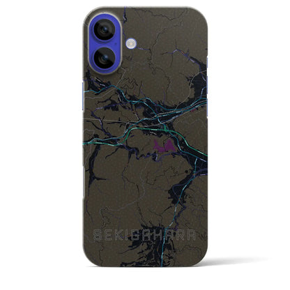 【関ケ原（岐阜県）】地図柄iPhoneケース（バックカバータイプ）