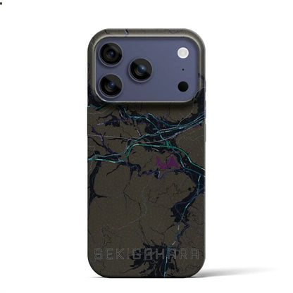 【関ケ原（岐阜県）】地図柄iPhoneケース（バックカバータイプ）