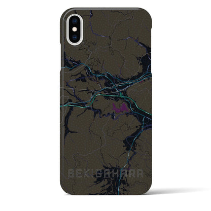 【関ケ原（岐阜県）】地図柄iPhoneケース（バックカバータイプ）