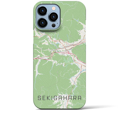 【関ケ原（岐阜県）】地図柄iPhoneケース（バックカバータイプ）