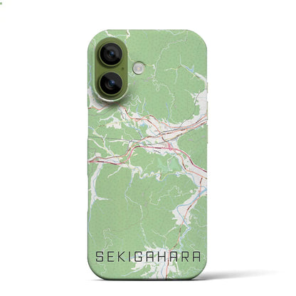 【関ケ原（岐阜県）】地図柄iPhoneケース（バックカバータイプ）