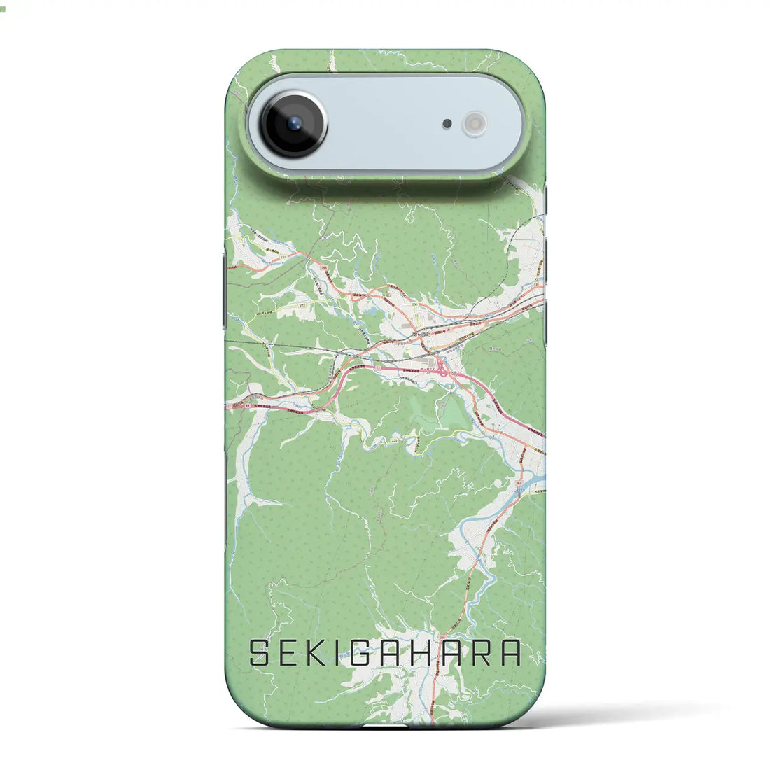 【関ケ原(岐阜県)】地図柄iPhoneケース(バックカバータイプ)ナチュラル・iPhone 17 Pro Max 用