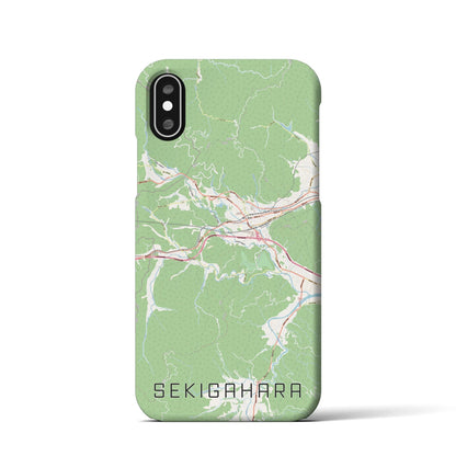 【関ケ原（岐阜県）】地図柄iPhoneケース（バックカバータイプ）