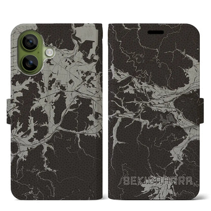 【関ケ原（岐阜県）】地図柄iPhoneケース（手帳タイプ）