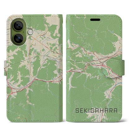 【関ケ原（岐阜県）】地図柄iPhoneケース（手帳タイプ）