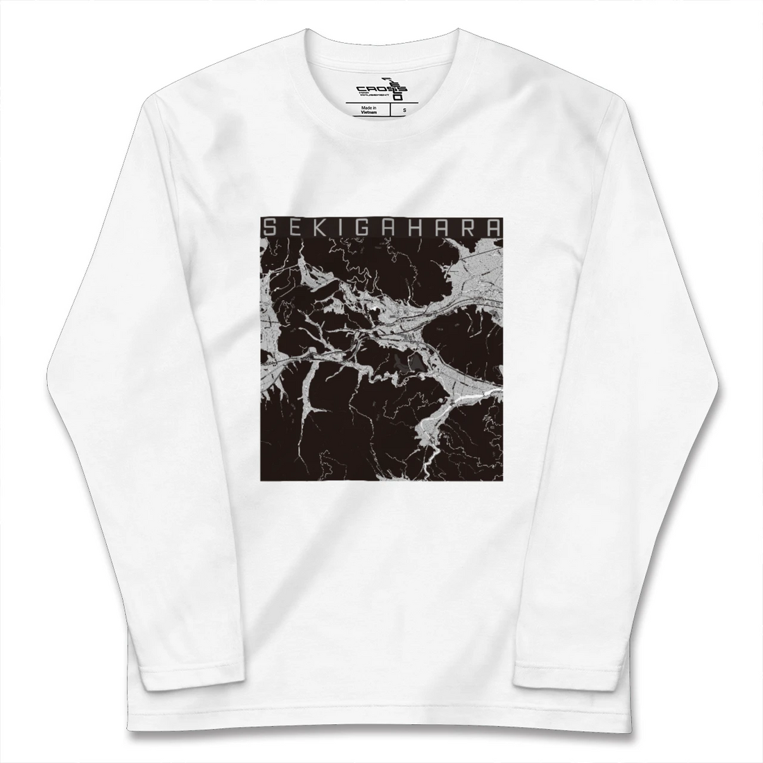 【関ケ原(岐阜県)】地図柄ロングスリーブTシャツ