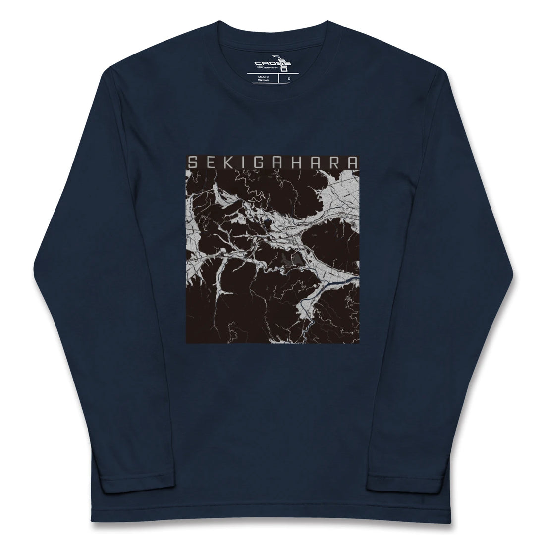 【関ケ原（岐阜県）】地図柄ロングスリーブTシャツ