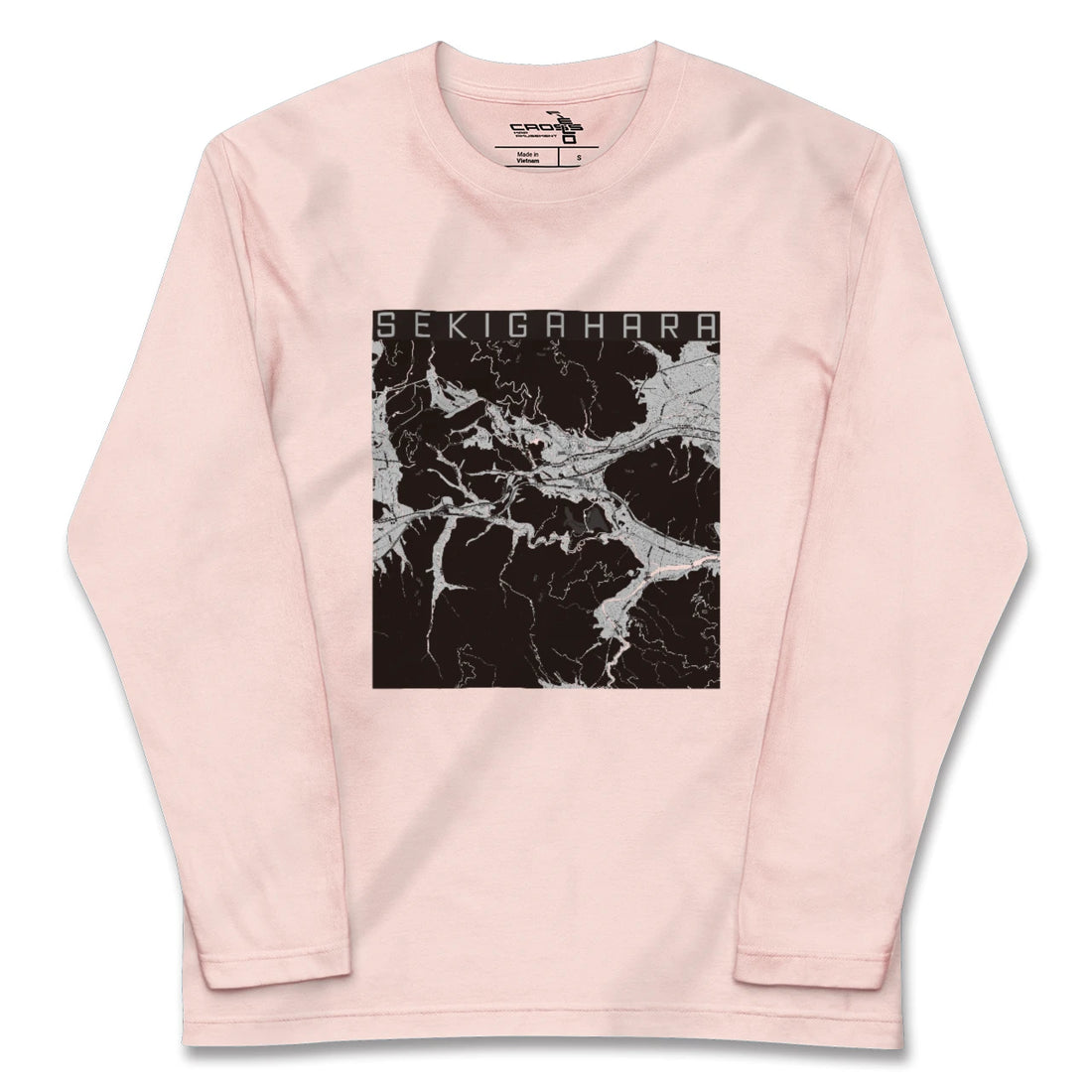 【関ケ原（岐阜県）】地図柄ロングスリーブTシャツ