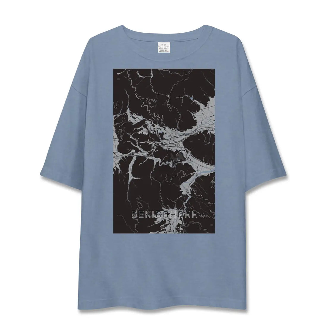 【関ケ原（岐阜県）】地図柄ビッグシルエットTシャツ