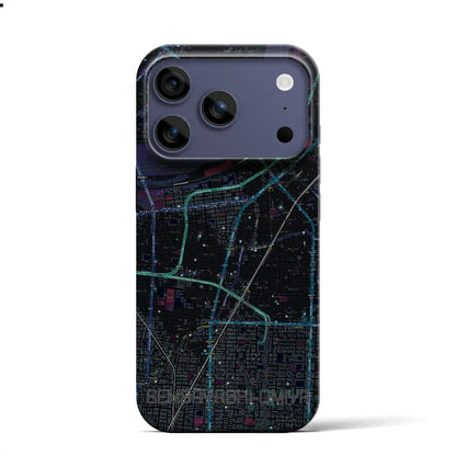 【千林大宮（大阪府）】地図柄iPhoneケース（バックカバータイプ）