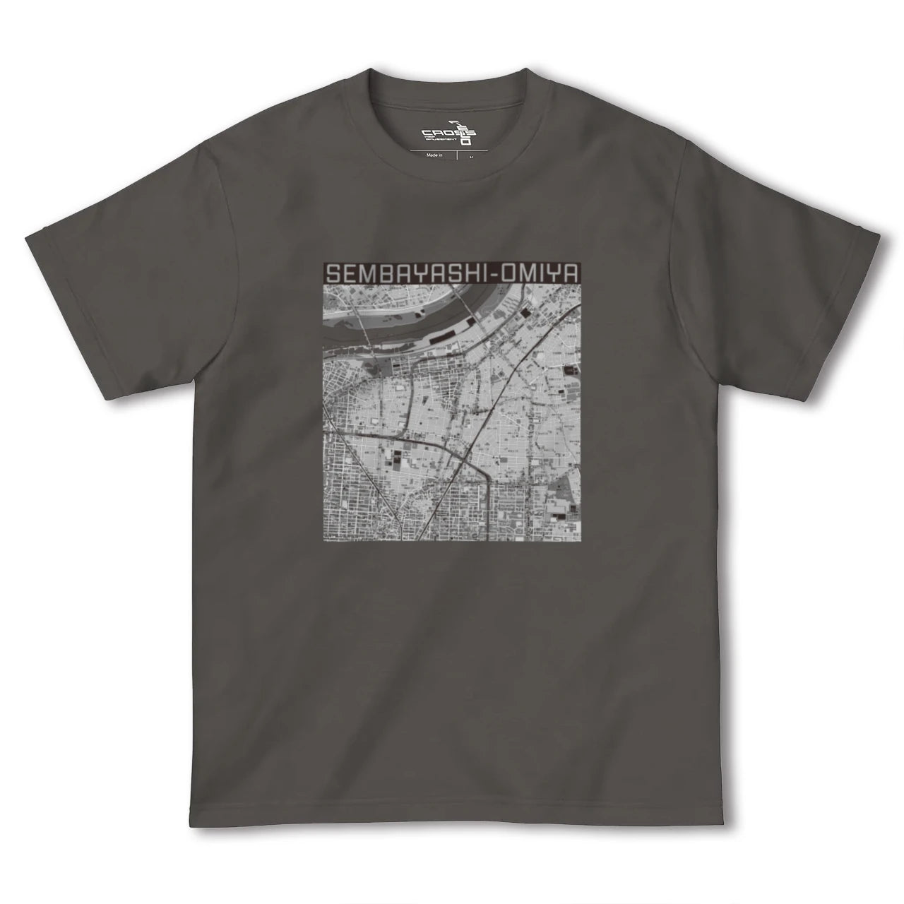 【千林大宮（大阪府）】地図柄ヘビーウェイトTシャツ