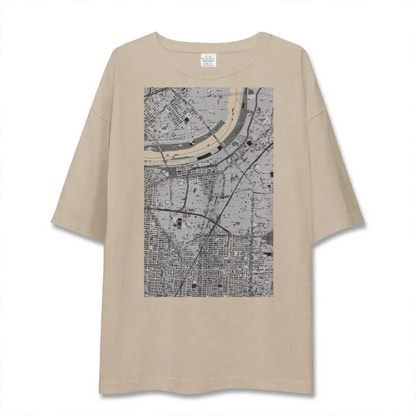 【千林大宮（大阪府）】地図柄ビッグシルエットTシャツ