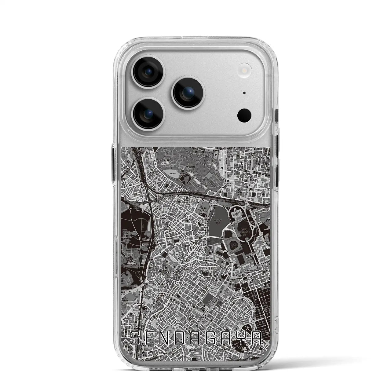 【千駄ケ谷（東京都）】地図柄iPhoneケース（MagSafeタイプ）