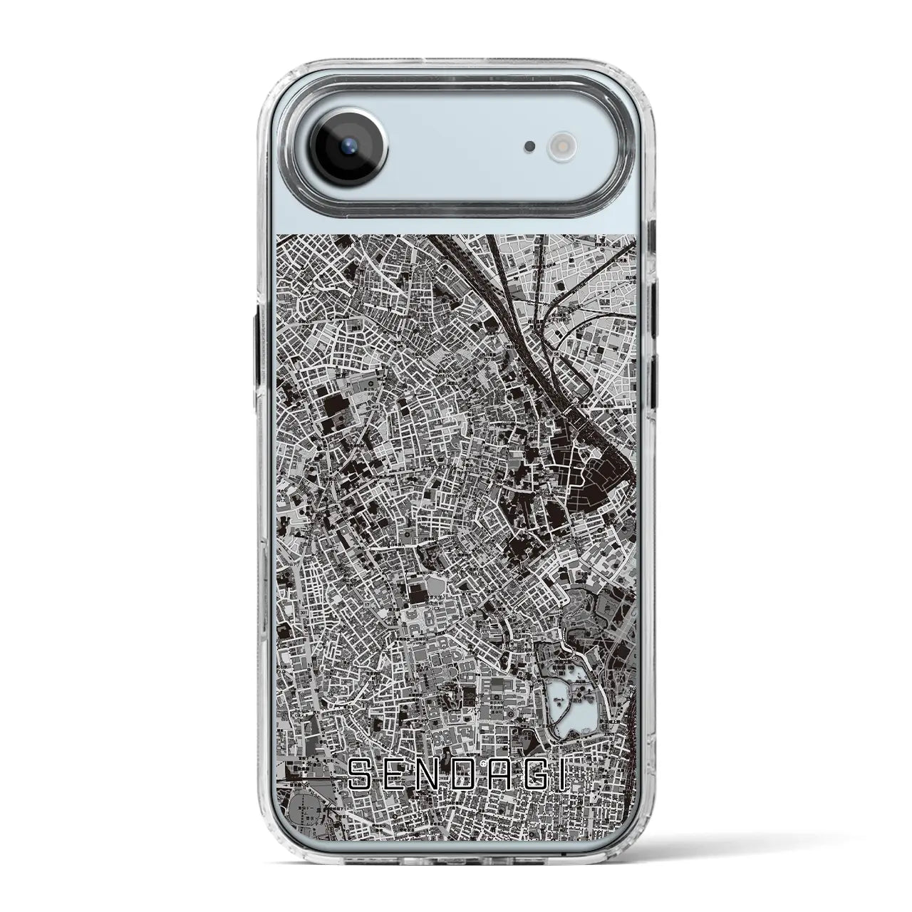 【千駄木（東京都）】地図柄iPhoneケース（MagSafeタイプ）