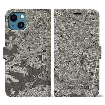 【仙台2（宮城県）】地図柄iPhoneケース（手帳タイプ）