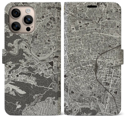 【仙台2（宮城県）】地図柄iPhoneケース（手帳タイプ）