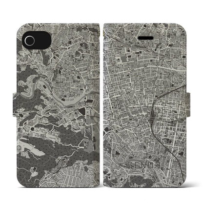 【仙台2（宮城県）】地図柄iPhoneケース（手帳タイプ）