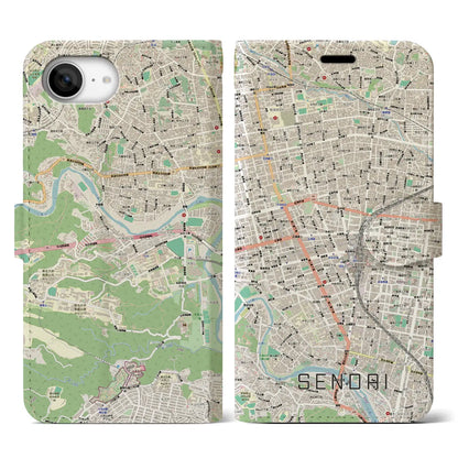 【仙台2（宮城県）】地図柄iPhoneケース（手帳タイプ）