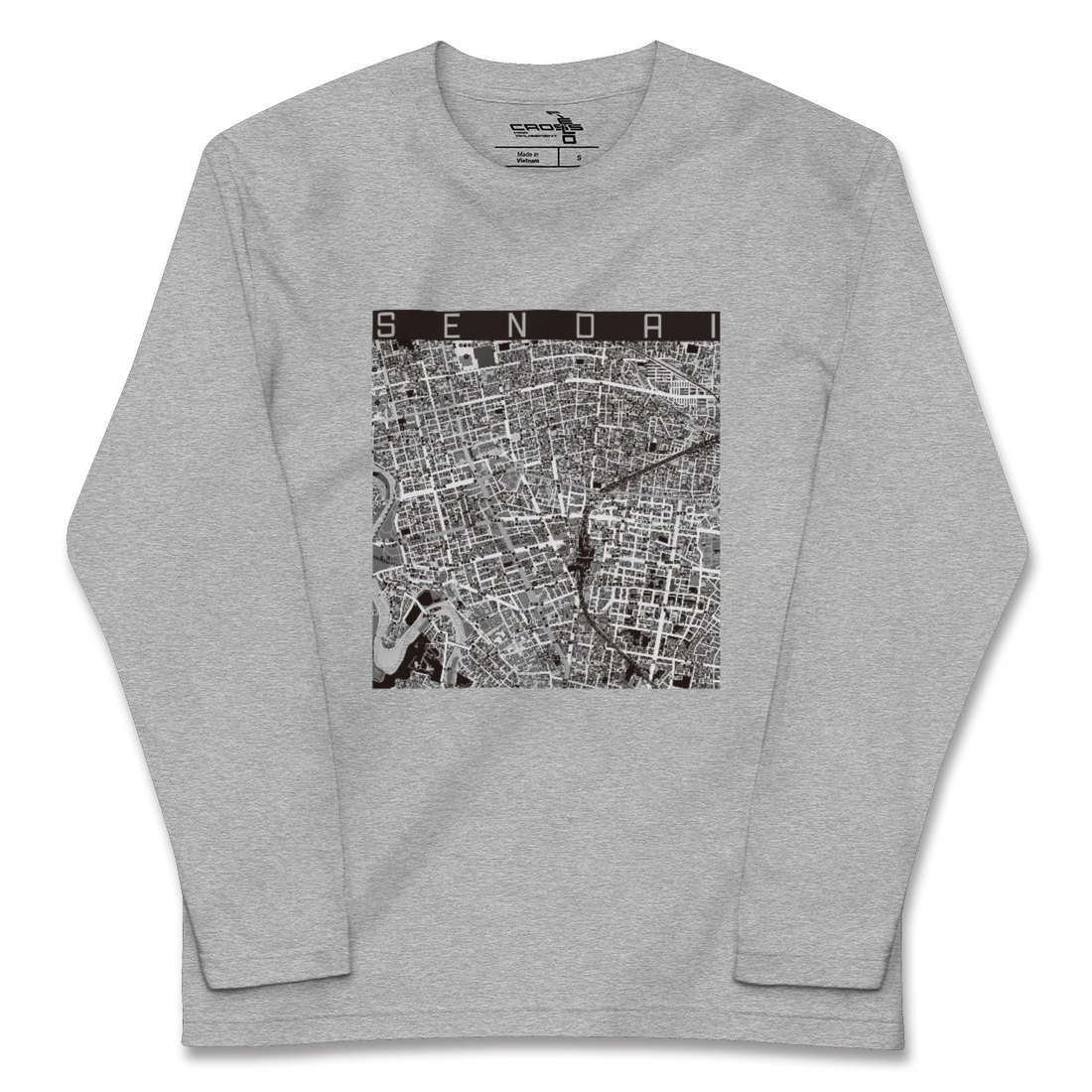 【仙台2（宮城県）】地図柄ロングスリーブTシャツ