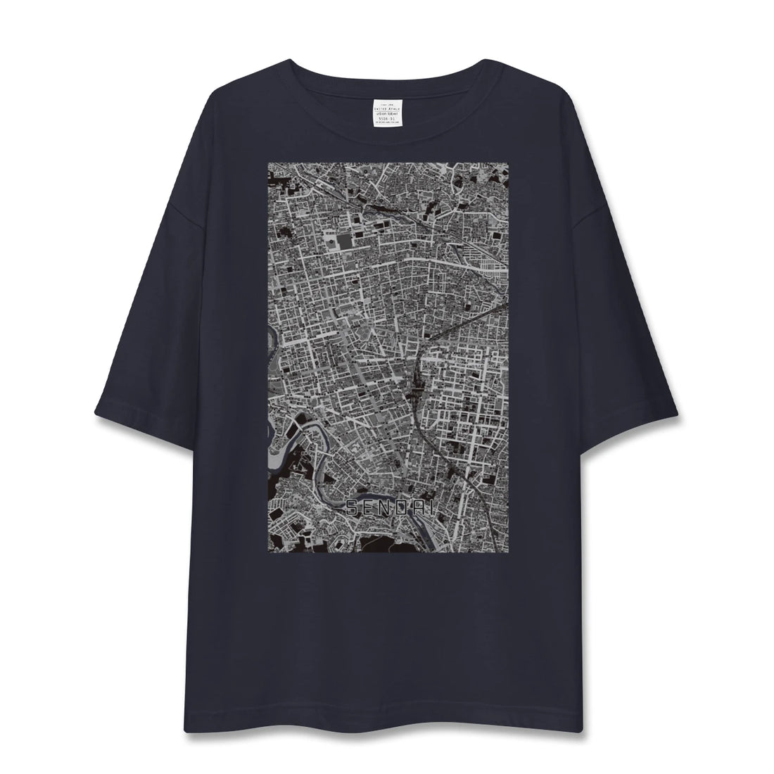 【仙台（宮城県）】地図柄ビッグシルエットTシャツ