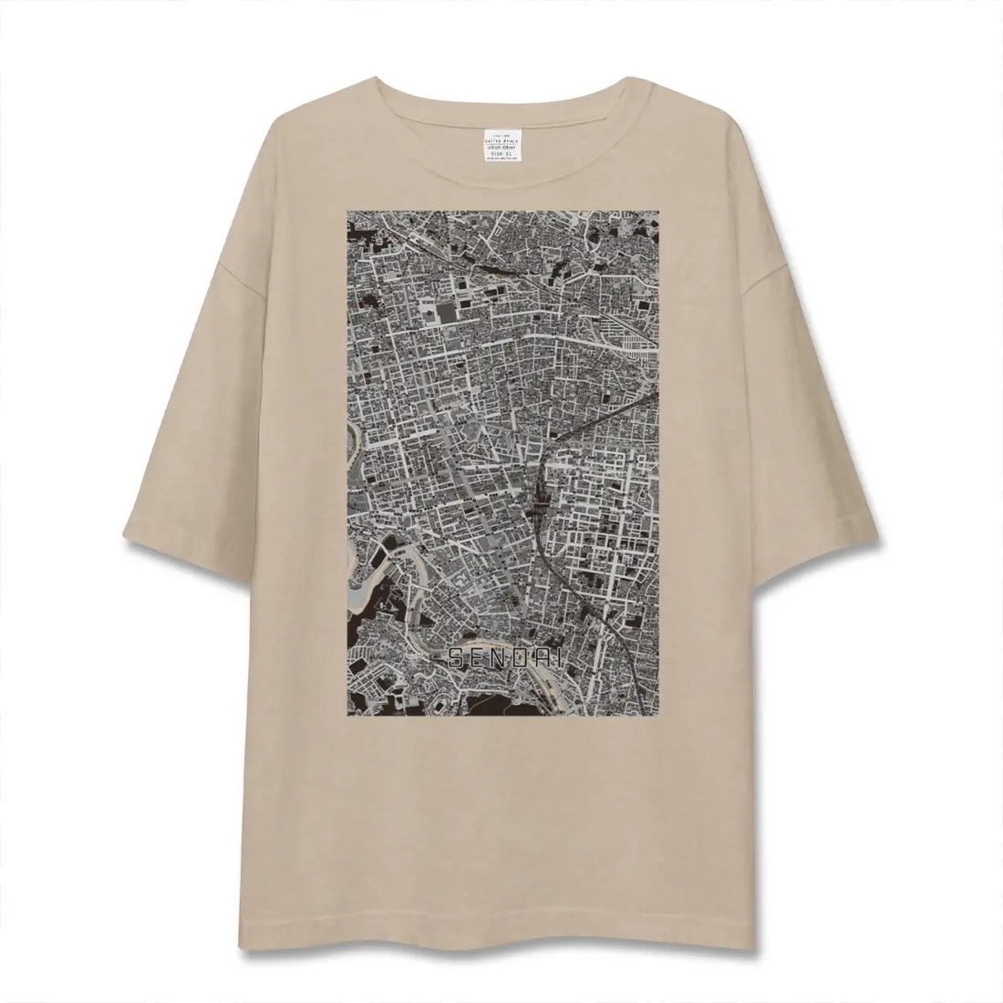 【仙台2（宮城県）】地図柄ビッグシルエットTシャツ